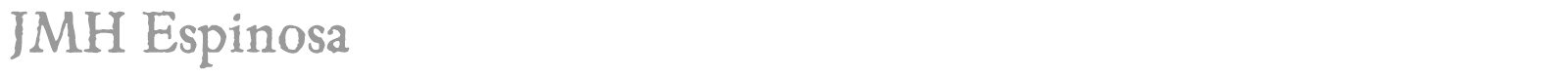 JMH Espinosa Ornaments font preview